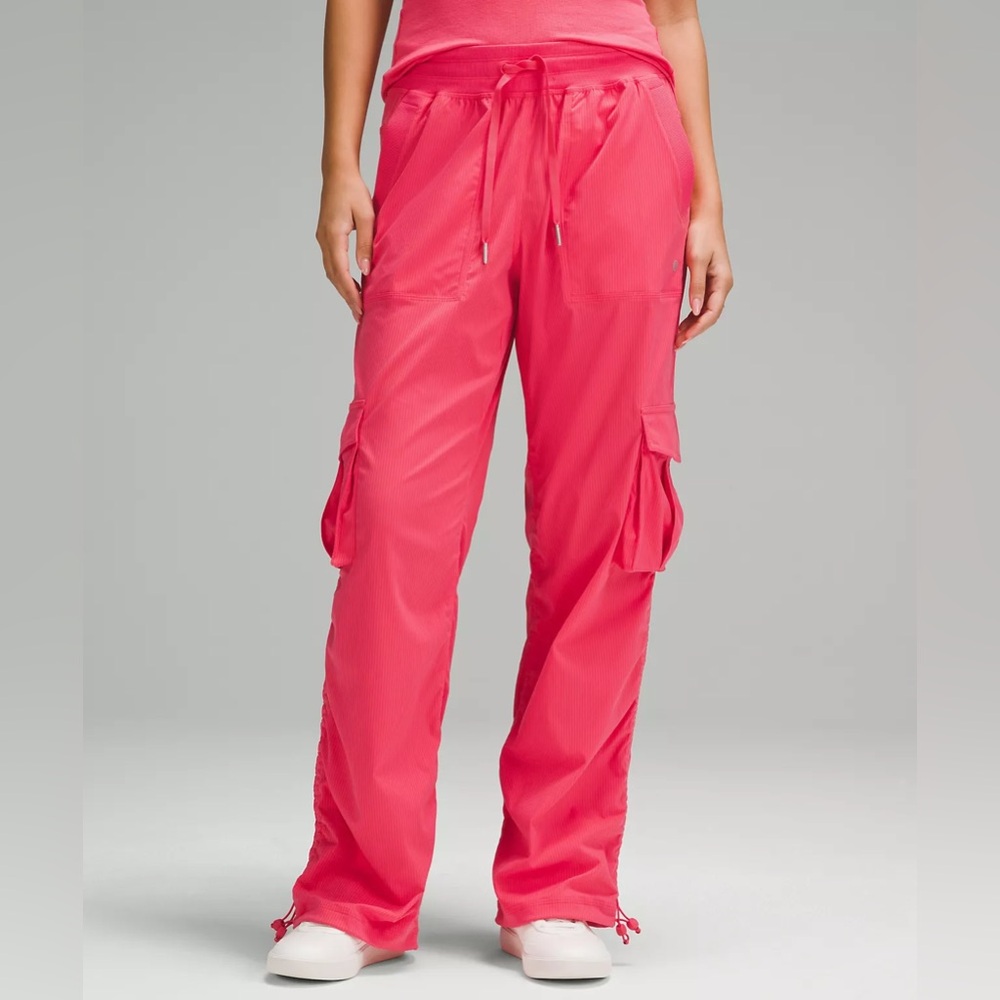 Lululemon Dance Studio Relaxed Fit Mid Rise Cargo Pant size S/M Glaze Pink GLZP